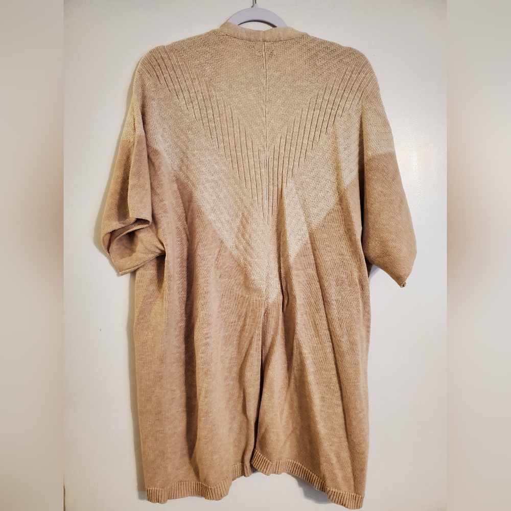 Wonderly Short Sleeve Knit Open Front Cardigan. New Size XL - Picture 2 of 2